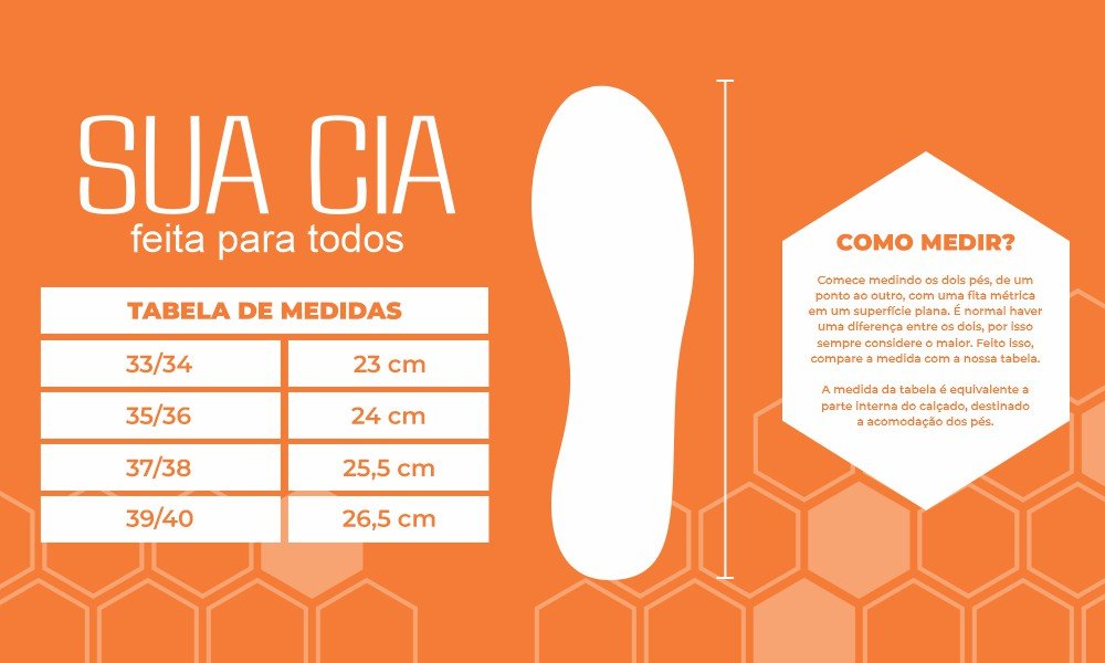 Tabela de Medidas