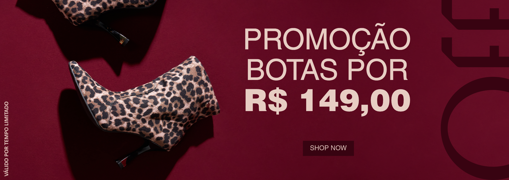off promo botas banner desk 1980x700px