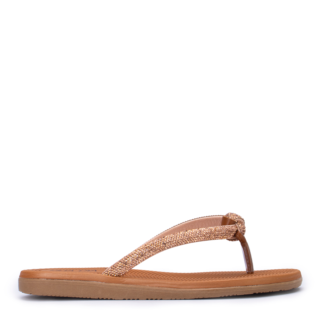 Chinelo Flat Strass Duo Sua Cia