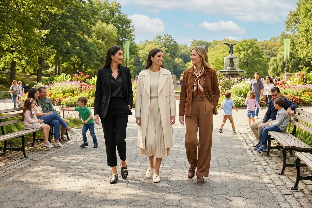 amigas andando no parque