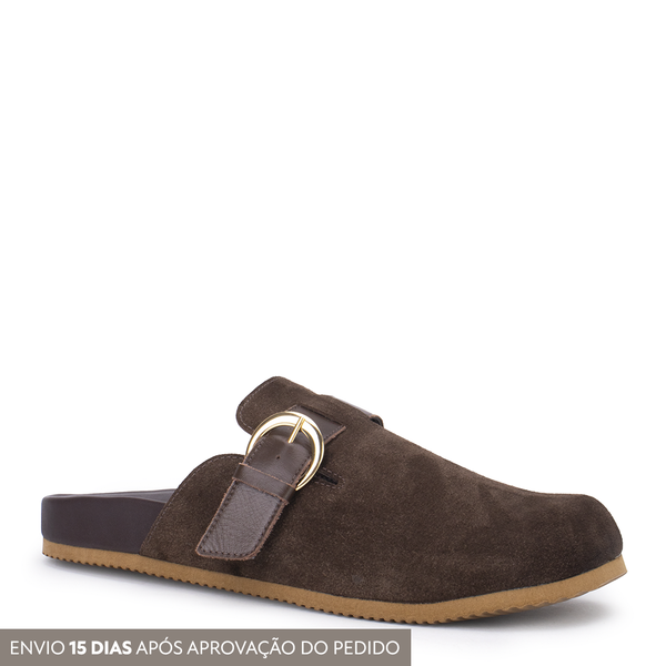 Clog Couro Kendall Fivelas Lia Line